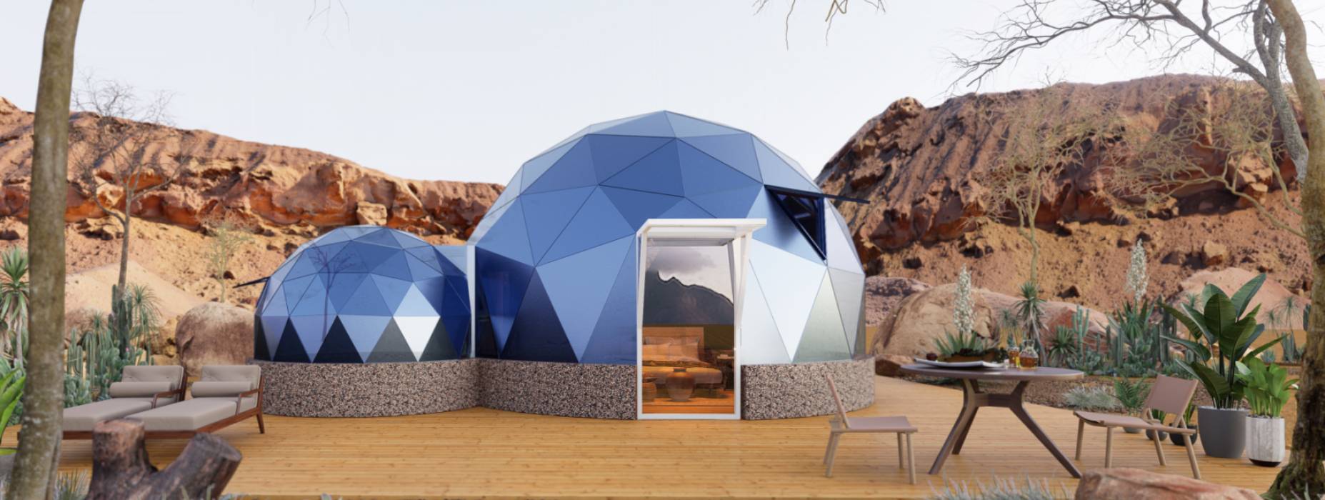 新龙县球形智能光伏玻璃星空房